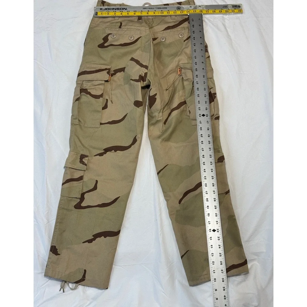 Military 3 Color Desert Camo Cargo Pants Small Regular Tactical Trousers Tan